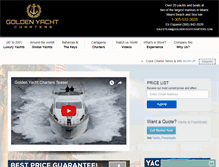 Tablet Screenshot of goldenyachtcharters.com